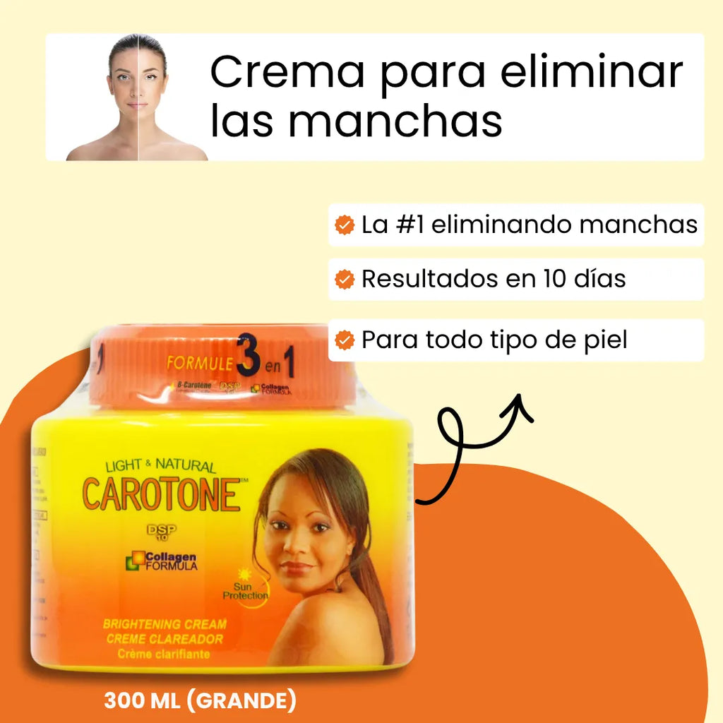 Crema Aclarante Carotone 100% Original