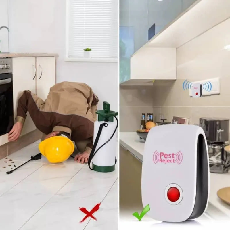 Repelente Ultrasónico Para Insectos 2X1 | Elimínalos Sin Químicos, ni Esfuerzo🦟🐀